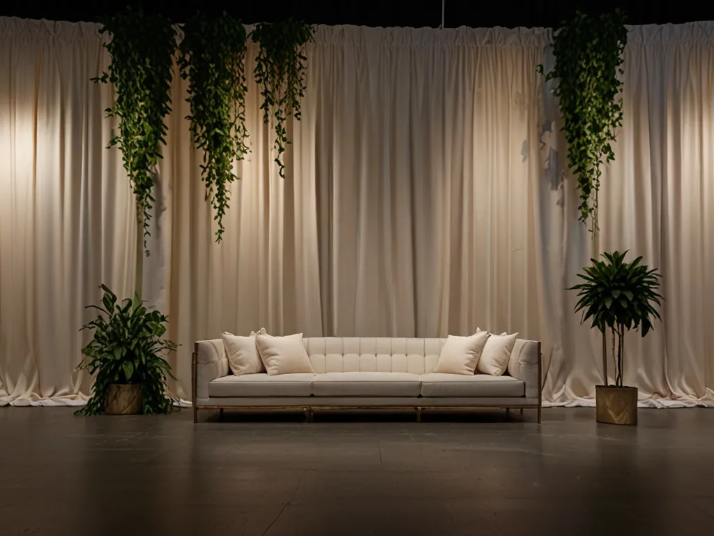Custom backdrops and staging elements