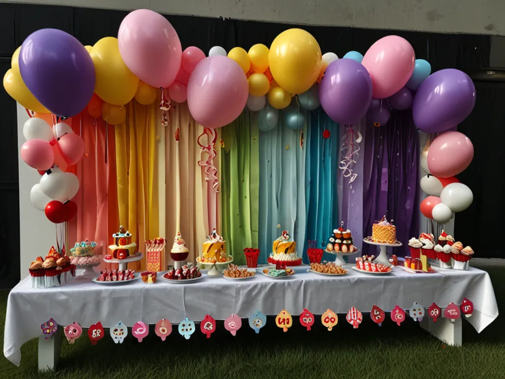 Birthday party decoration